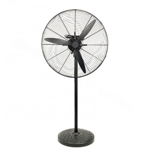 Ticari Yüksek Hızlı Elektrikli Endüstriyel Ayaklı Fan Kaide Metal Fan