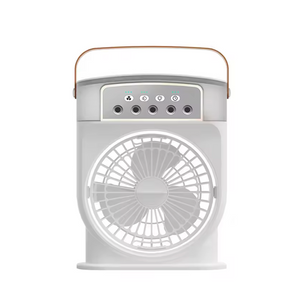 Tip-c Mini şarj edilebilir Mini masa kişisel klima soğutucu fan 7 renk LED ışık nemlendirici güçlü rüzgar su su buharlı vantilatör